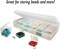 The Beadsmith Keeper Flips Storage Organizer–Personality Case–Multi-Size Flip Top Boxes & Organizer–Translucent Plastic–Store Beads, Pearls, Crystals, Threads, Needles & Jewelry Making Supplies